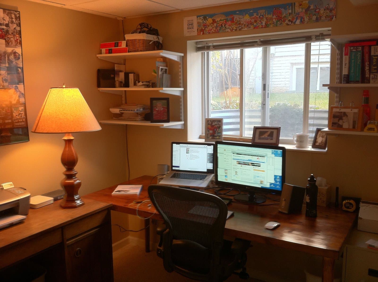 Basement office — possible fourth bedroom